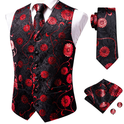 Men's Vest Suit Set – Champagne Gold Paisley Waistcoat for Weddings & Formal Events