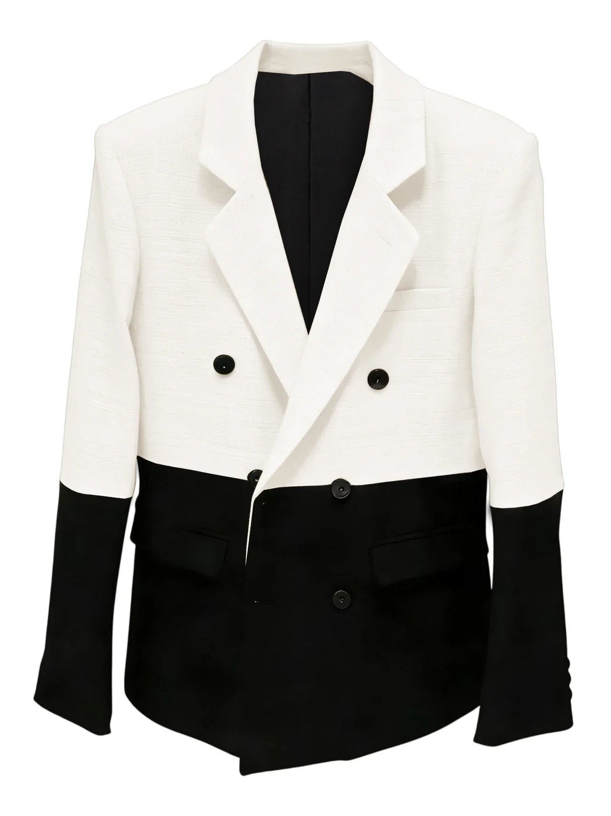 Men's Linen Color Block Blazer Double Breasted Notch Lapel Lightweight summer Sport Coat Fashion Jacket for Party & Streetwear