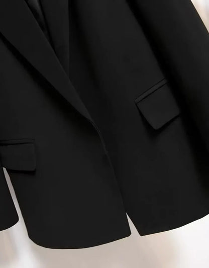 Women's Long Sleeved Lace-Up Blazer Loose Casual Top Korean Fashion Office Blazer Spring Autumn New