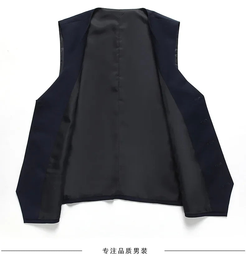 Men's Formal Business Suit – Blazer, Vest & Trousers 2 or 3 Piece Set