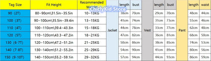 Boys Solid Double Breasted Blazer Jack Vest Pants Children Suit Waistcoat Wedding Clothes Sets Toddler Formal Dress Kids Tuxedos