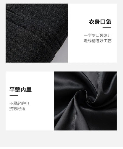 2025 Men's High-End Boutique Wool Suit Casual Business Top Coat Fashion Gentleman Party Four Seasons Elegant Tailored Suit