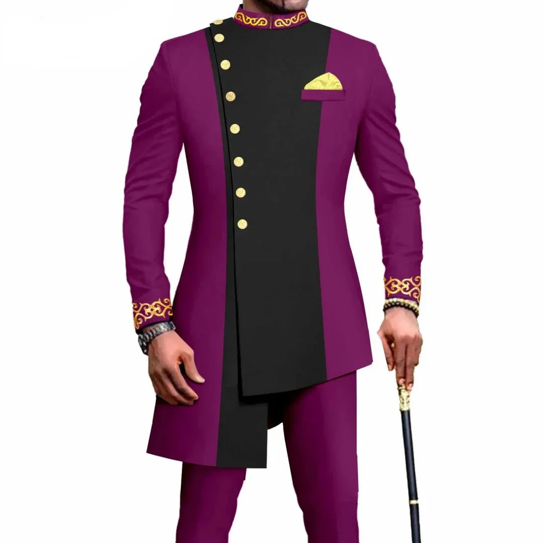 Double Breasted Suits For Men Luxury Formal Prom Party Wedding Costume Hombres Peaked Lapel Jacket Pants Two Piece Masculinos
