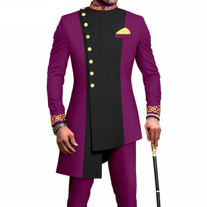 Double Breasted Suits For Men Luxury Formal Prom Party Wedding Costume Hombres Peaked Lapel Jacket Pants Two Piece Masculinos