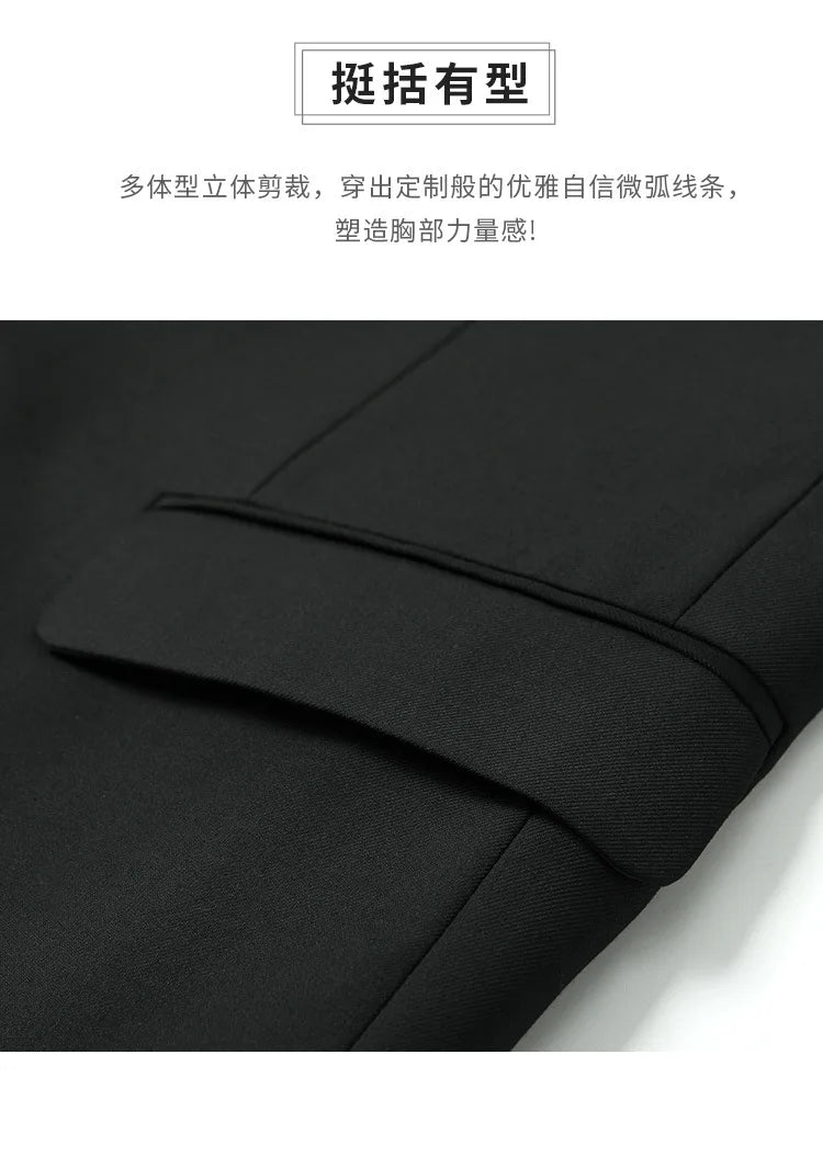 Men's Slim Fit Single Breasted Suit – Casual & Formal Two-Piece Set for Weddings & Business