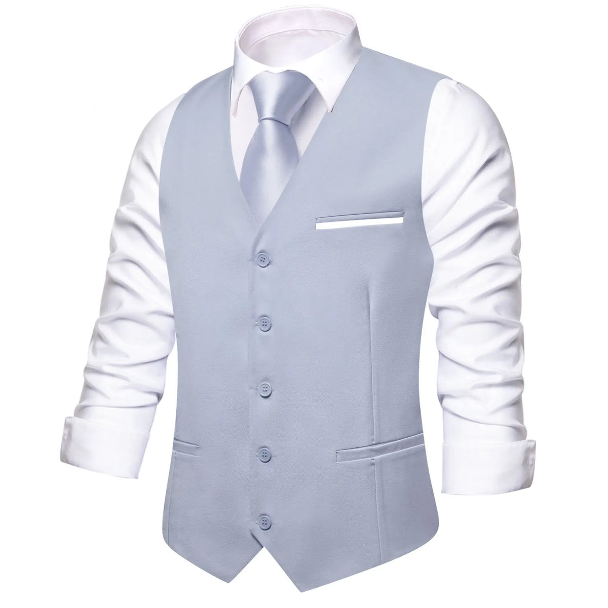 Men's Vest Set — Floral Paisley Waistcoat with Necktie, Pocket Square & Cufflinks for Weddings & Formal Events