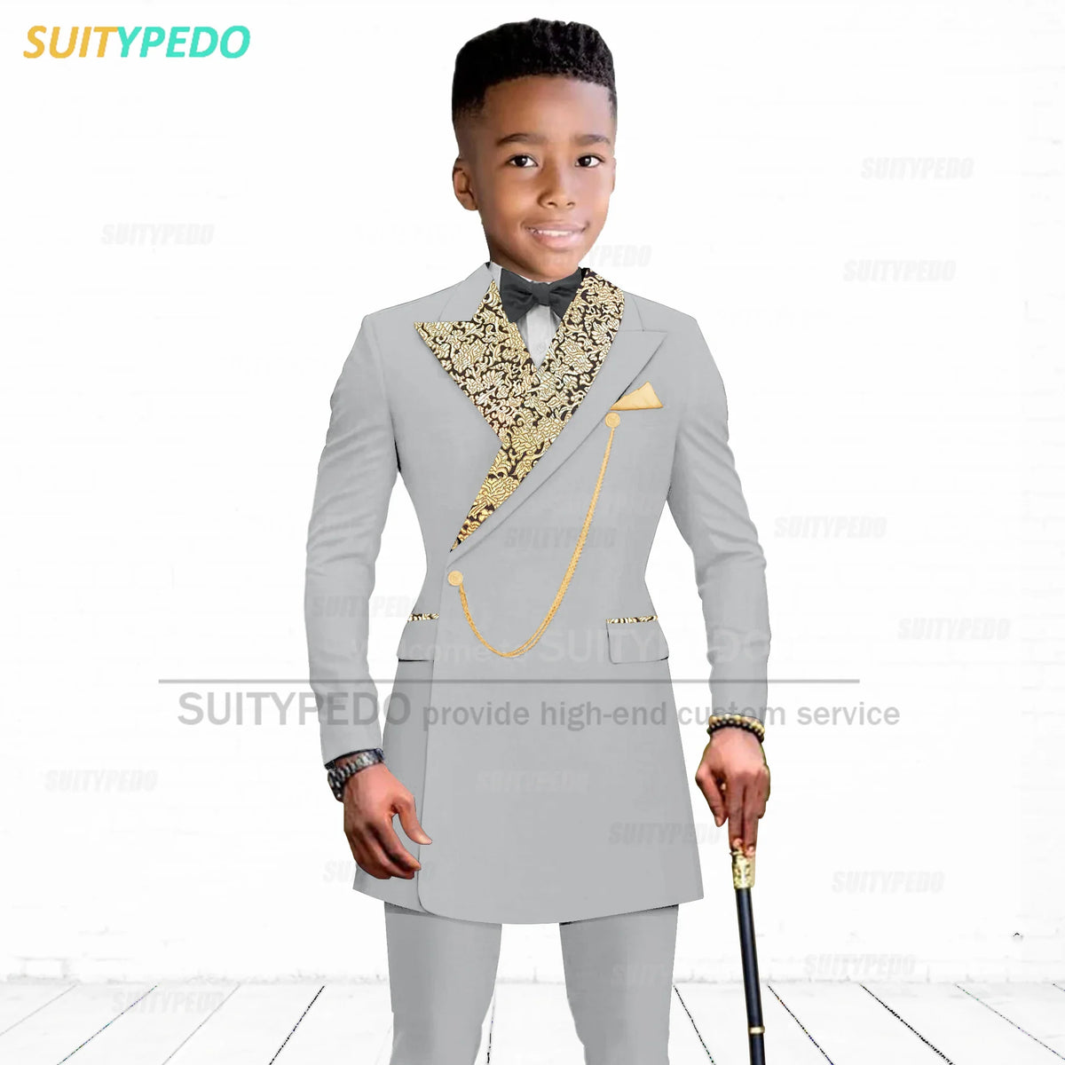 Luxury Boy's Suit Set Homecoming Party Kids Jackets Tailor-made Slim Fit Blazer Pants 2 Pieces Wedding Party Children Tuxedos
