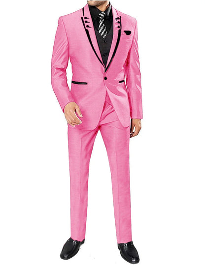Men's 3 Pieces Suits Wedding Suits One Button Groom Tuxedos Men Leisure Boutique Business Wedding Suit Jacket Pants Vest