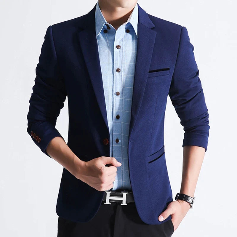 Men's Casual Blazer Single Breasted Slim Fit for Men – Multi-Color – Office & Daily Wear