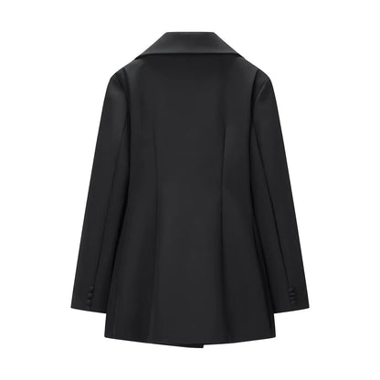 Elegant Women's Office Blazers Spring 2026 New Fashion Slim V-neck Warm Suits Jackets Chic Young Women's Travel Joker Coats