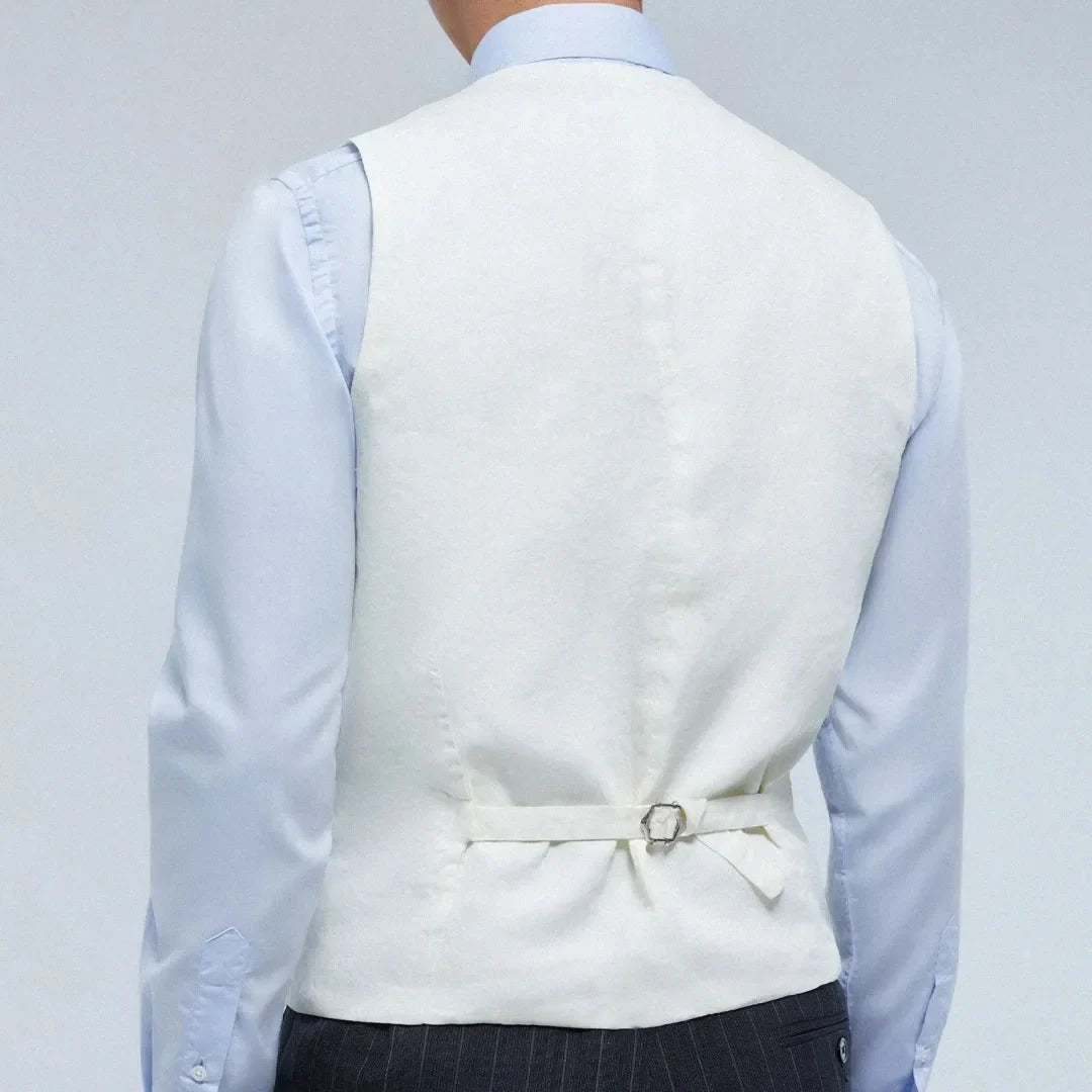 Men Vest Double Breasted Lapel Waistcoat for Wedding & Formal Occasions – Multi-Color
