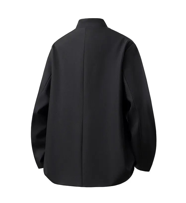 Chinese Style Dress Blazers for Man Suit Jacket 5XL Vintage Floral Embroidery Metal Buckle Elegant Men Blazer De Luxe Pour Homme