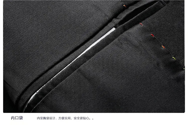 Blazer Fashion Business Handsome Gentleman Korean Version of British Style Casual Slim Solid Color Wedding Work Plaid Blazer