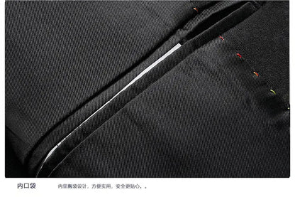 Blazer Fashion Business Handsome Gentleman Korean Version of British Style Casual Slim Solid Color Wedding Work Plaid Blazer