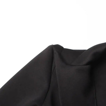 Sexy Socialite Style Blazer Dress 2025 Spring Autumn New Women's Turn-Down Collar Long Sleeve Sequin Diamond Jacket  HK8313