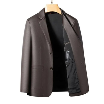Men's Smart Casual Blazer – Single-Breasted Slim Fit Suit Jacket for Spring & Autumn