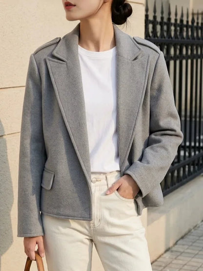 Spring Autumn 2026 Bomber Jacket Women Soft Solid O-neck Zipper Dual Pockets Short Coat Women Clothing Female Multi Colors 63993