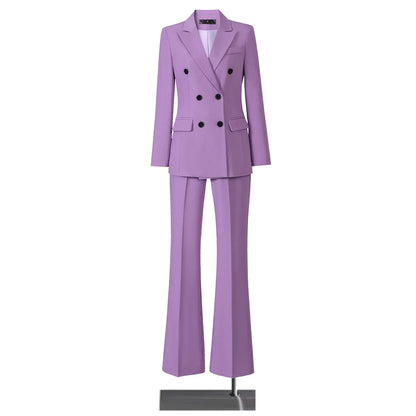 Autumn Elegant Chic Blazer Trousers Suit Women 2026 Long Sleeve Jacket and Pants 2 Piece Matching Set Outfit Plus Size