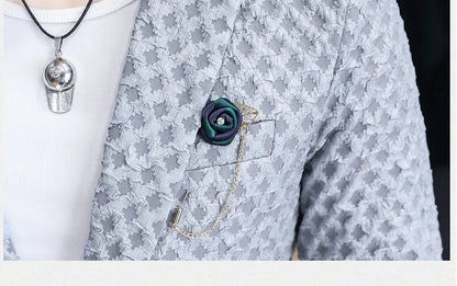 Blazer Men's Fashion Outdoor Travel Gentleman Wedding Slimming Business Versatile Trendy Casual Korean-style Formal Wear Blazer