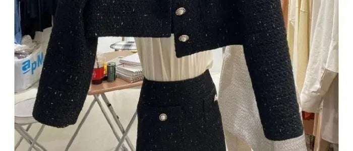 Fashionable Short Tailored Jacket Women's Loose Fit Perfume Style Korean Version Spring Autumn New Popular West Suit Top