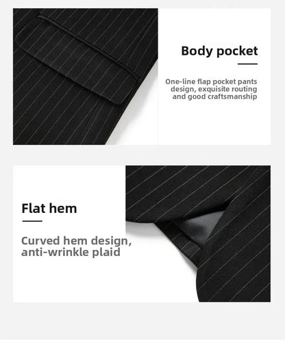 Blazer's New Men's Fashion, Outdoor Travel, Striped, Youthful, Wedding, Hosting, Campus, Slimming, Casual Korean Version Blazer