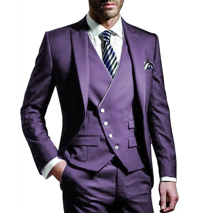 Italian Men Wedding Suits Groom Set Marriage Classic Vintage Tuxedos Prom Jacket Costume Homme Pour Mariage 3 Piece Suit For Men