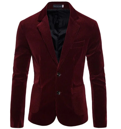 Corduroy Men Wedding Suits Jacket Single Breasted Blazer Notch Lapel Suit Jacket for Men Party Prom Suits Business Tops One Coat