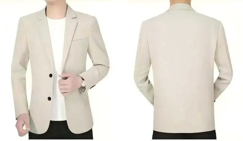 Spring And Autumn Style Casual New Blazer Middle Aged Men Shopping Daily Suit Jackets Comfortable Fashion Outerwear