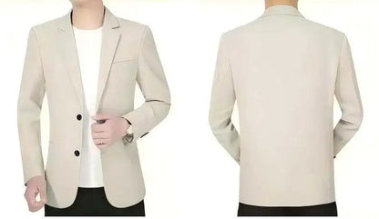 Spring And Autumn Style Casual New Blazer Middle Aged Men Shopping Daily Suit Jackets Comfortable Fashion Outerwear