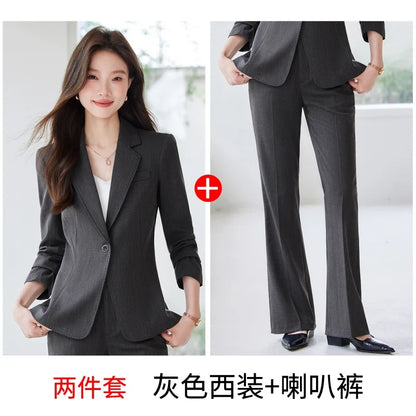Fashion professional women's clothing, high-quality two-piece pants+jacket, exquisite elegant, new for autumn winter 2025