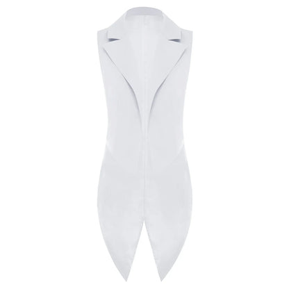 Tailcoat for Women Nightclub Waitress Costume Swallowtail Lady Formal Suits Vest Tuxedo Waistcoat Fashion Jazz Dance Costume