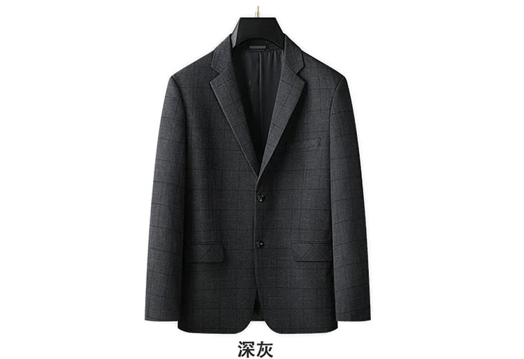 Fashionable Middle-Aged Large Size Suit XL-9XL Handsome Banquet High Quality Business Casual Loose Fit Jacket for plus Size Men