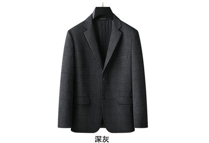 Fashionable Middle-Aged Large Size Suit XL-9XL Handsome Banquet High Quality Business Casual Loose Fit Jacket for plus Size Men