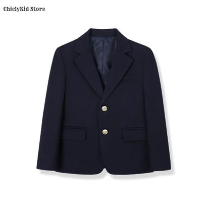 Girls Jacket Plaid Skirts Suits Boys Blazer Formal Dress Toddler Student Clothes Sets Children School Uniform Kids Class Outfits