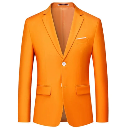 Men's Slim Fit Blazer for Wedding and Business Formal Occasions – Multiple Colors