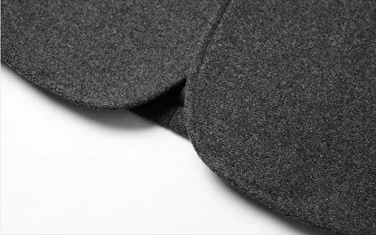Business Suit Blazer Winter Classic Gray Retro Man Coat Woolen Simple Style Slim Fit Coat Leisure Versatile