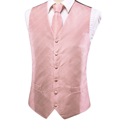 Men's Suit Vest Set – Broadcloth Waistcoat with Tie, Bowtie, Hanky & Cufflinks for Weddings & Office