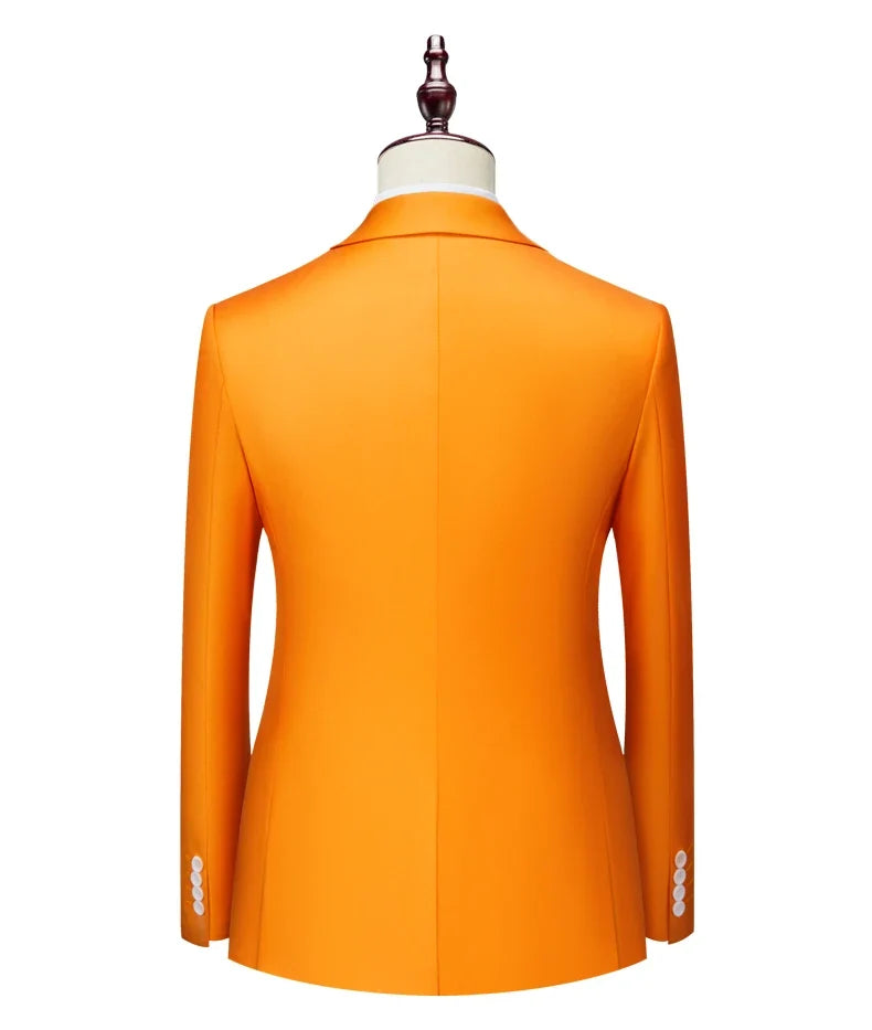 Men's Double Breasted Blazer – Slim Fit Suit Jacket for Wedding, Prom & Business