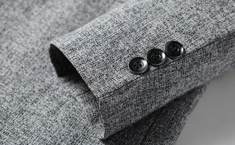 High Quality Men's Blazer Spring Non Ironing Solid Suit Jacket Business Casual Blazer Men Clothing Wedding Suit Jackets A5FX102