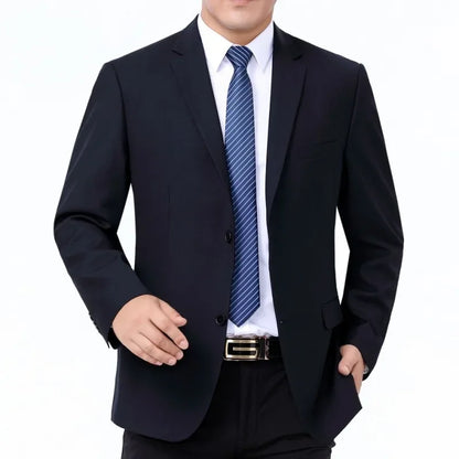 Men's Smart Casual Suit – Single Breasted Formal Suit for Weddings, Business & Office Wear