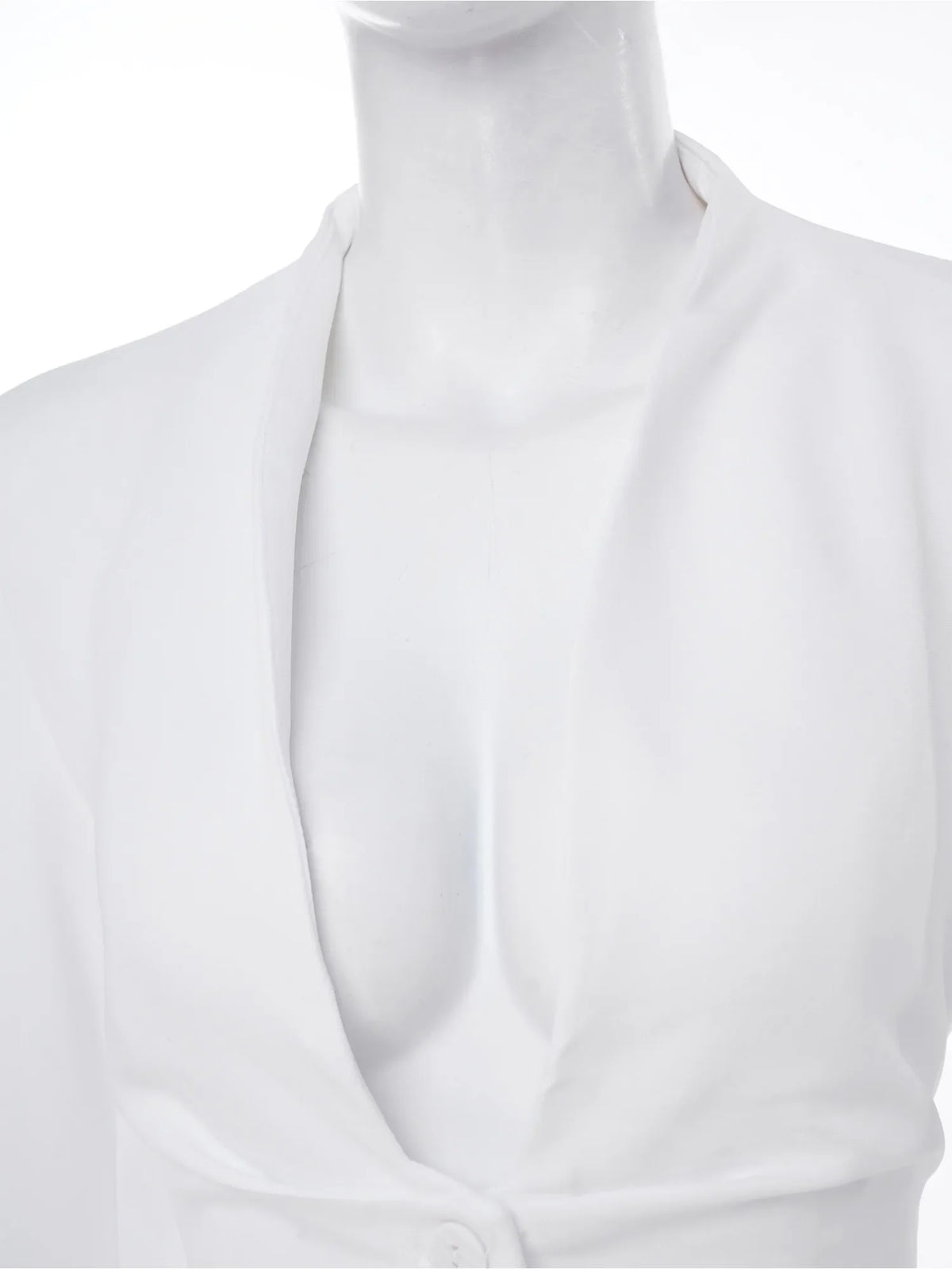 Women Korean Fashion Suits Jacket Button-down Solid Color Blazer Coats Padded Shoulder Pointed Hem Blazers Office Lady Outerwear
