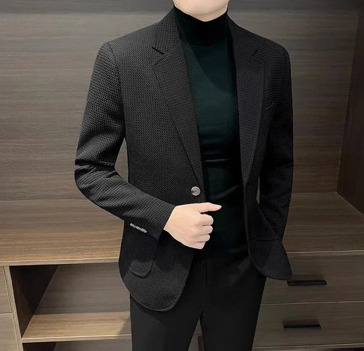 White Brown Jacket For Men Plaid Party Coats Man Suits And Blazers Summer Clothing Casual Menswear Premium Luxury Designer