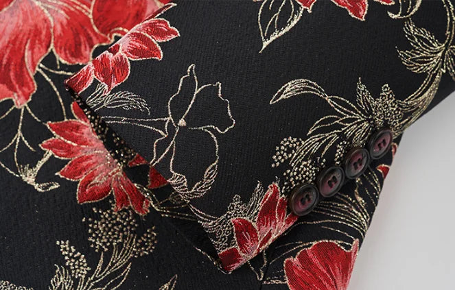 High Quality Men Fashion Handsome Fashion Suit Personality Stage Performance Banquet Business Casual Small Suit  Blazer Mujer