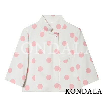 Commute Short Sleeve Blazer Women Summer Elegant Stand-up Collar Short Blazer New 2026 Trendy High Street Casual Blazer