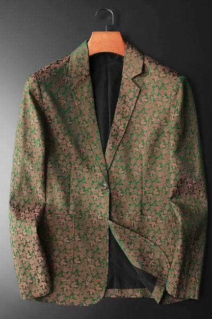 Luxury Retro Suit Jacket for Men Fashion Casual Business Formal Jackets Social Streetwear Office Blazers Men's Clothing M-4XL