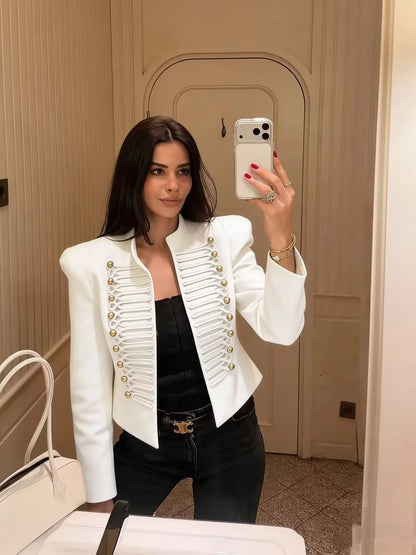 Women's Jackets Autumn 2026 New Fashion Retro Slim Short Elegant Warm Jackets Women's Street Chic Youth Travel Holiday Coats