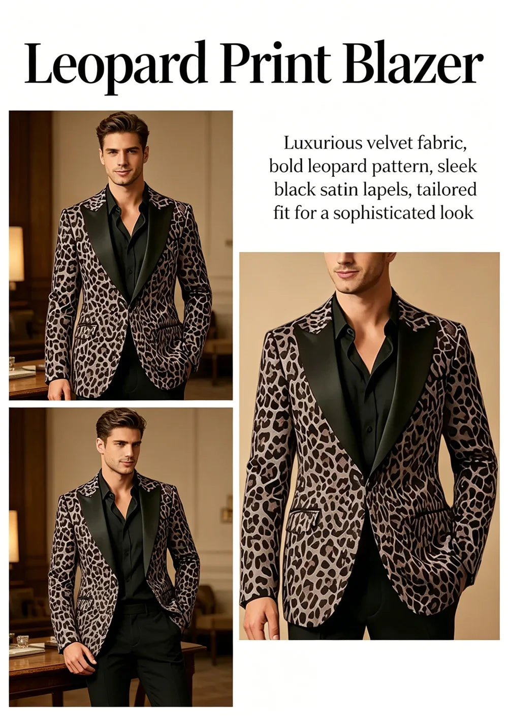 Men's Premium Textured Casual Blazer Two Button Notched Lapel Slim Fit With Pocket Square For Office Wedding Party Daily Wear