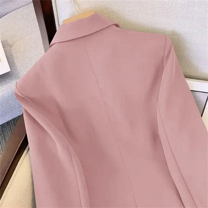 Slim Fit Women's Office Blazer High-End Casual Korean Fashion Spring Autumn New Loose Blazers Temperament Coats for Women