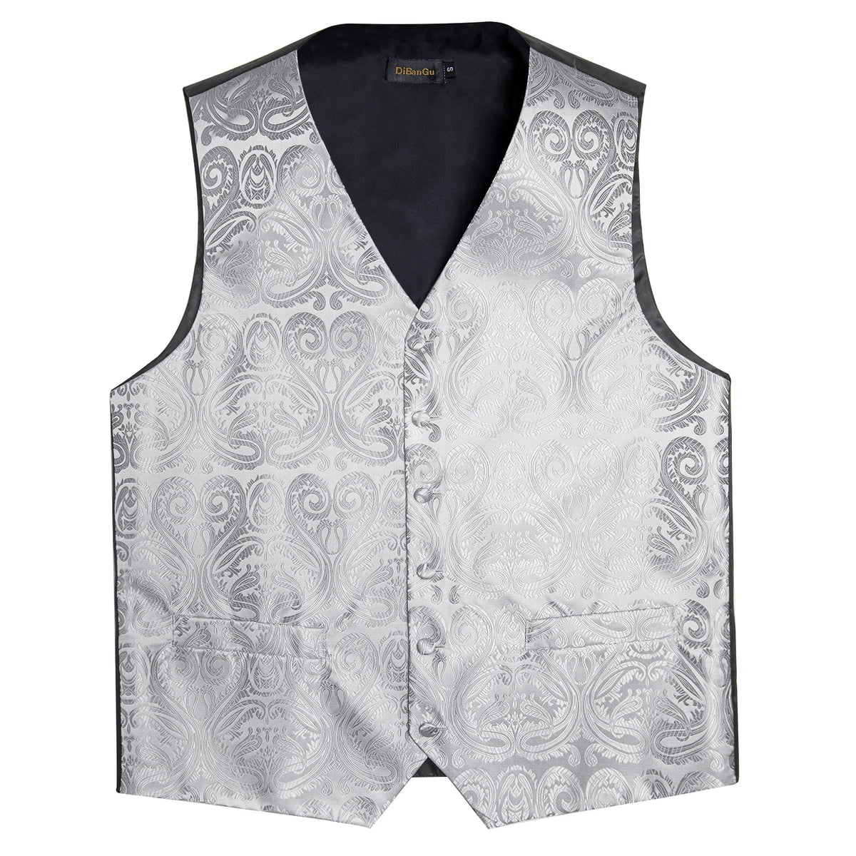 Men's Suit Vest and Tie Set – Single Breasted Waistcoat with Necktie and Pocket Square for Weddings and Business Events