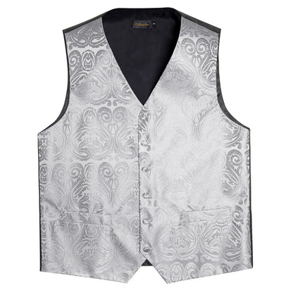 Men's Suit Vest and Tie Set – Single Breasted Waistcoat with Necktie and Pocket Square for Weddings and Business Events